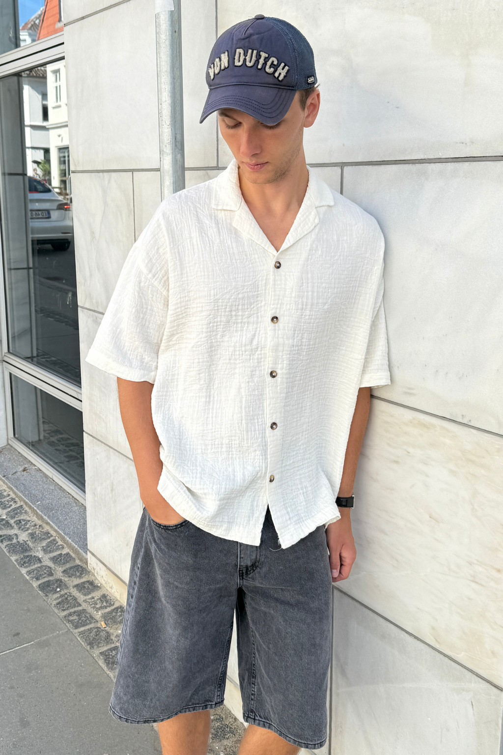 Kortermet Skjorte - Hvit