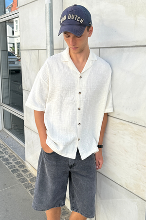 Kortermet Skjorte - Hvit