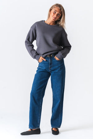 Alina Sweatshirt - Mørk Grå