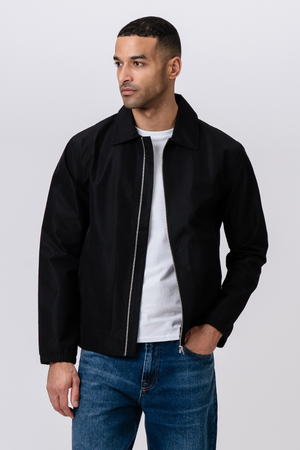 Short Zip Jacket - Svart