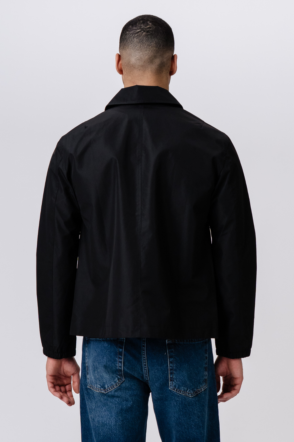 Short Zip Jacket - Svart