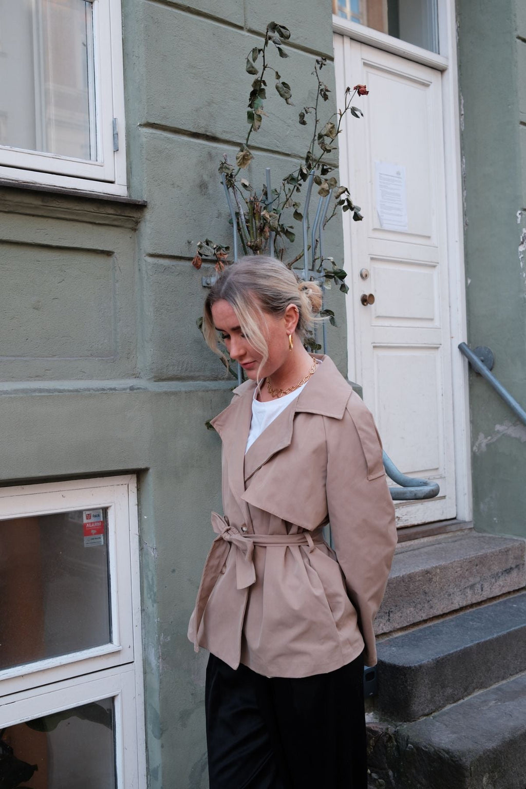 Sia Short Trenchcoat - Camel