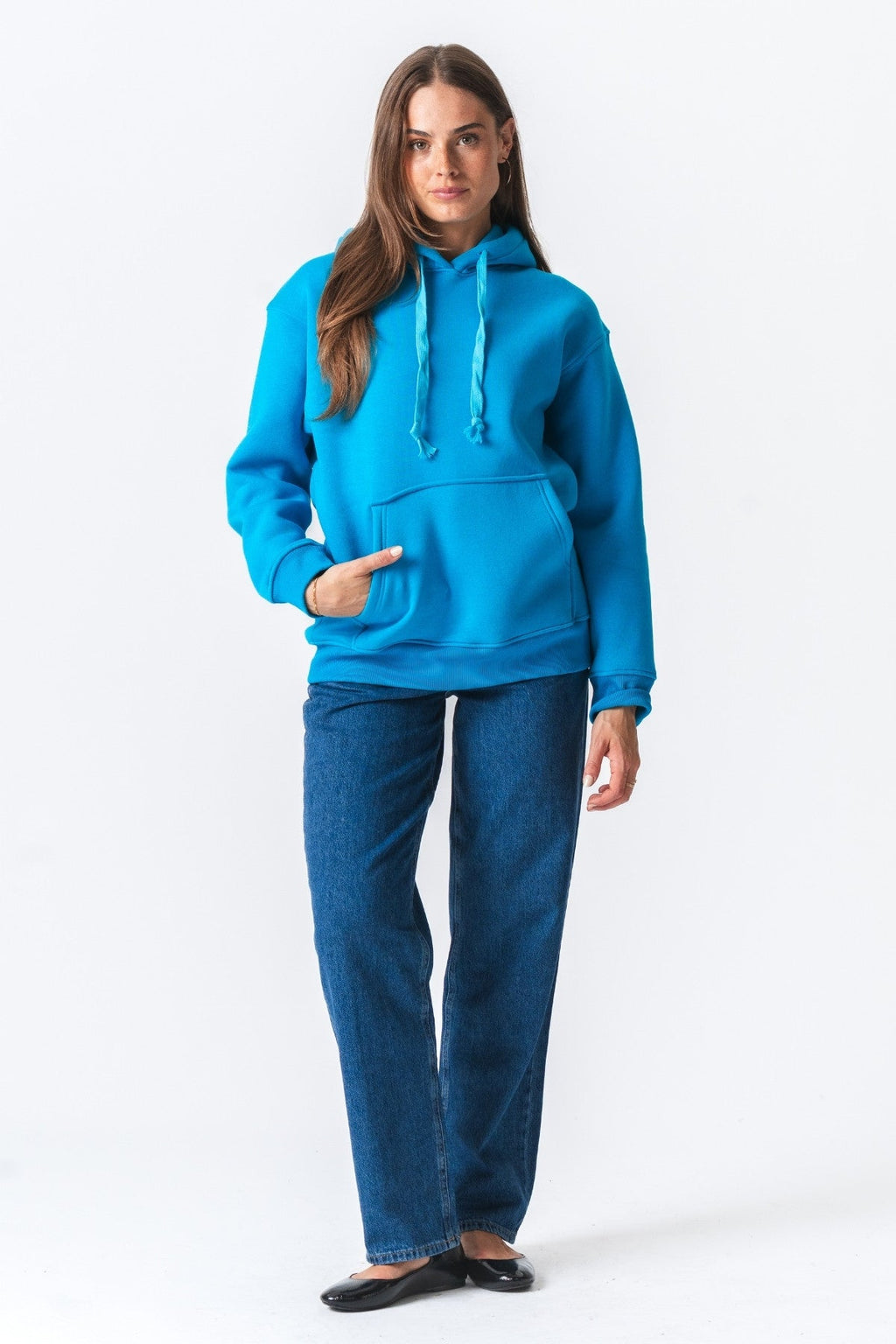 Stella Oversized Hoodie - Blå