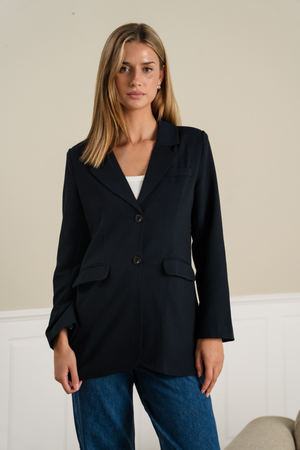 Claire Oversized Blazer - Svart