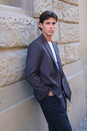 Premium Dobbeltspent Blazer - Gråbrun