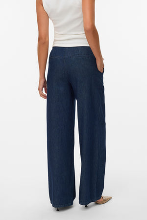 Rae Wide Jeans - Mørkeblå Denim