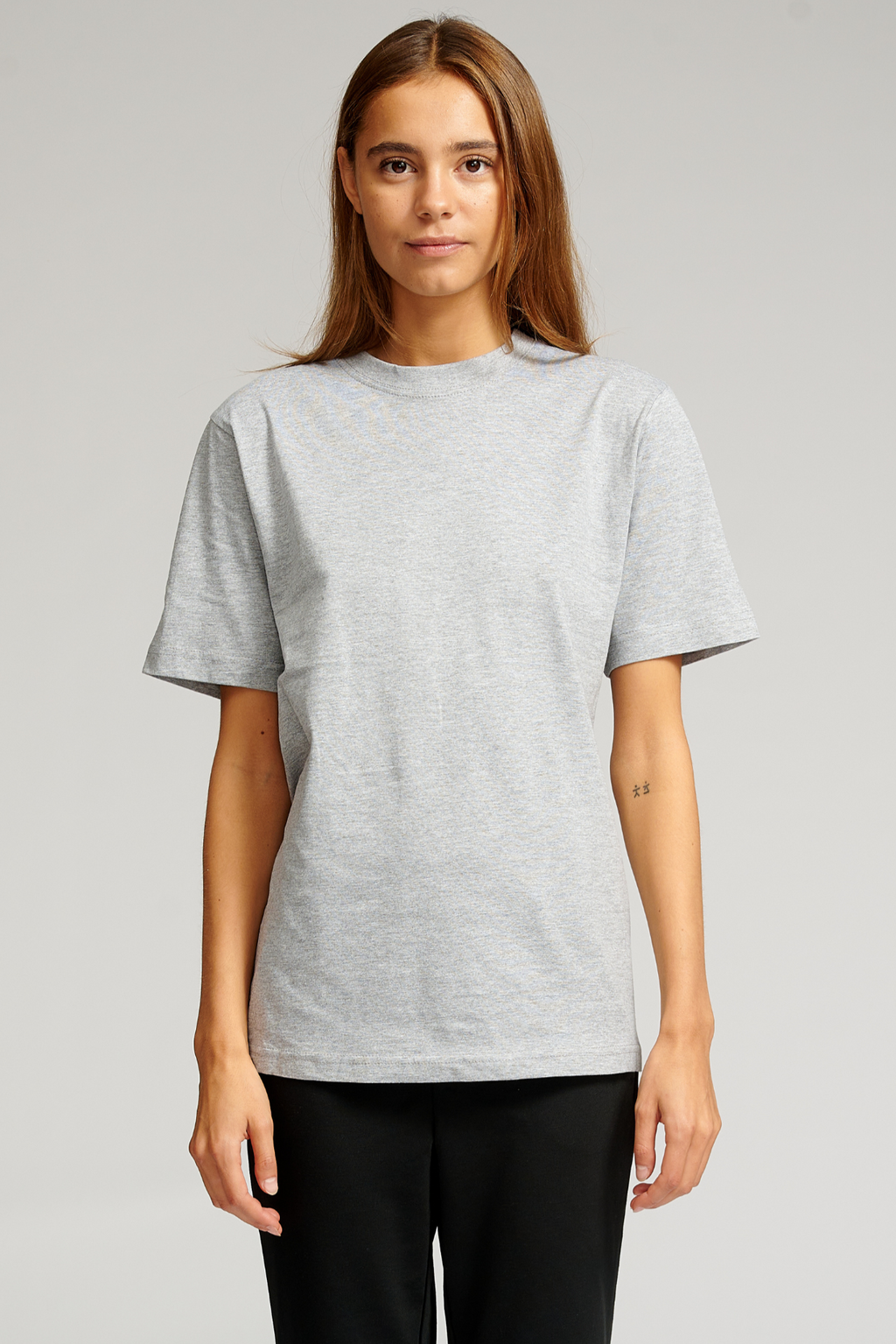 Oversized T-shirt - Grå Melange