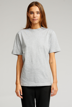 Oversized T-shirt - Grå Melange