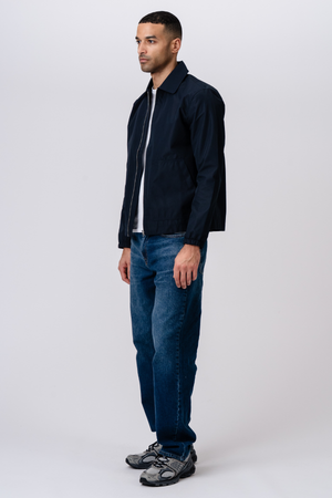 Short Zip Jakke - Navy