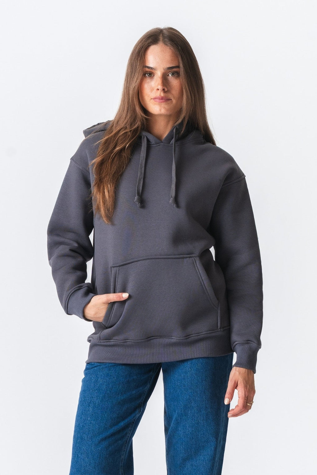 Stella Oversized Hoodie - Mørk Grå