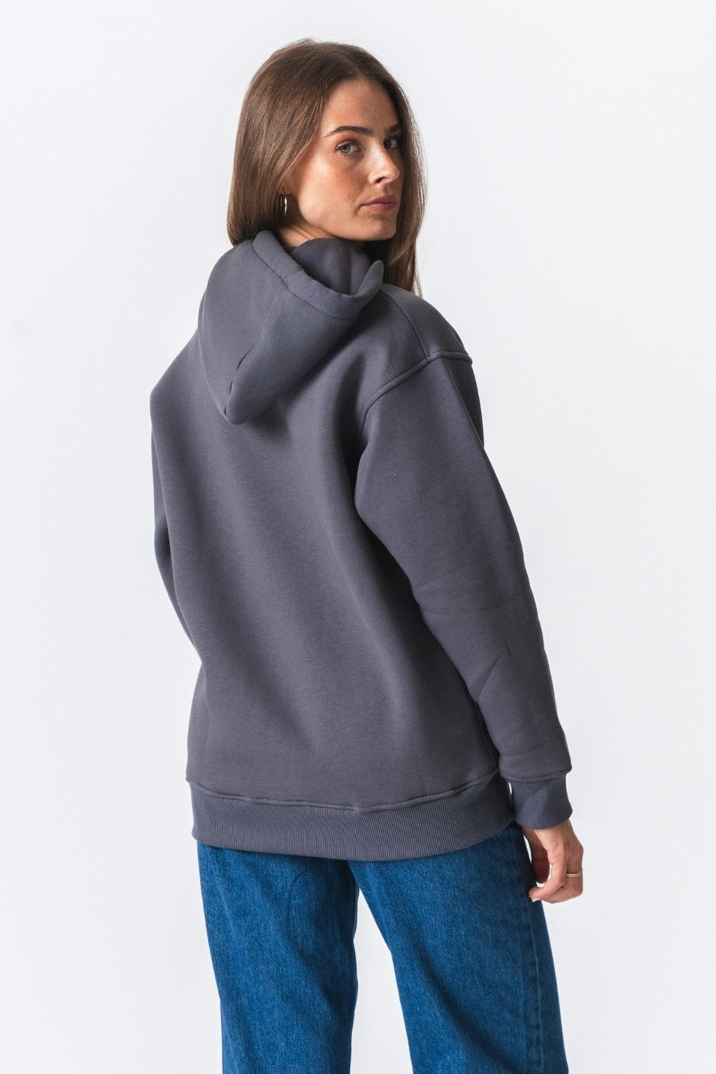 Stella Oversized Hoodie - Mørk Grå