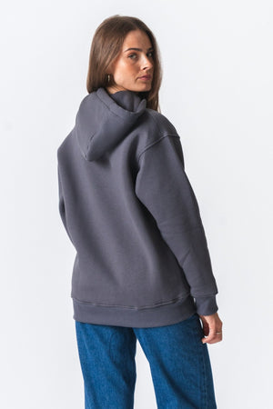 Stella Oversized Hoodie - Mørk Grå