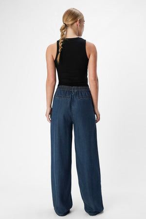 Frame Lisa Wide Pants - Mørkeblå Denim