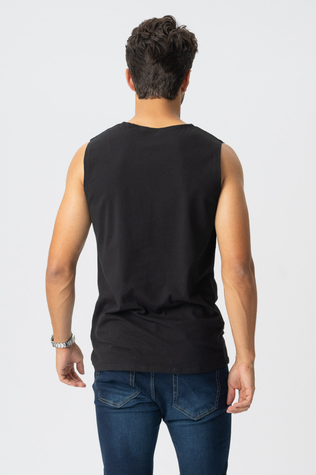 Sleeveless T-shirt - Svart