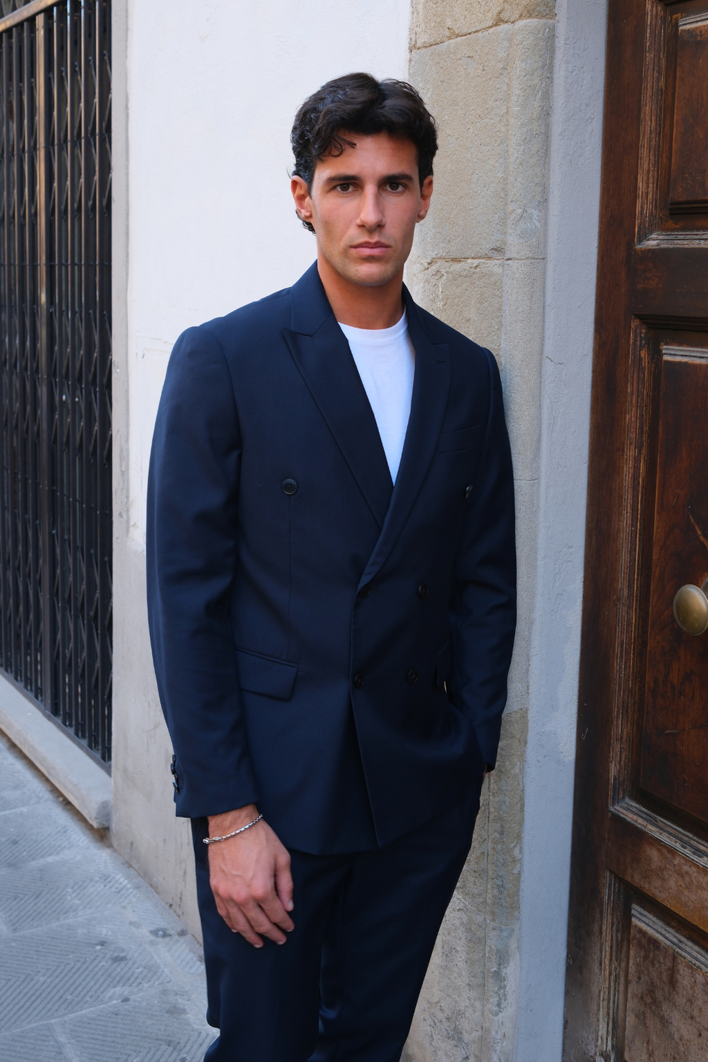 Premium Dobbeltspent Blazer - Navy