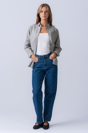 Boyfriend Oxford Skjorte - Grå