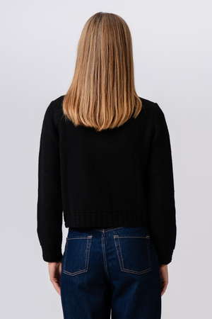 Emilie Strikkecardigan - Svart