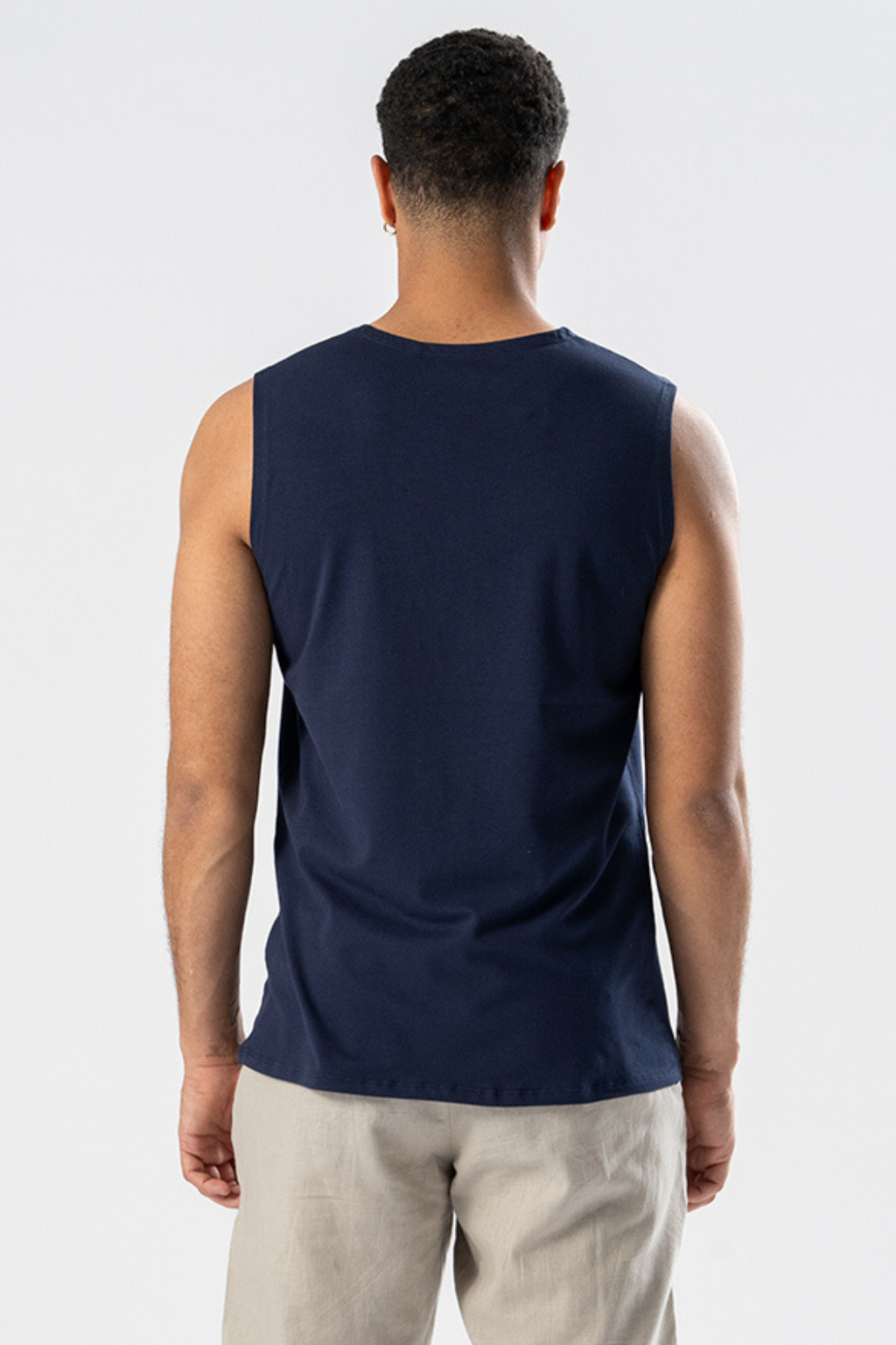 Sleeveless T-shirt - Navy