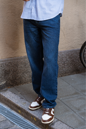 Relaxed Fit Jeans - Mørk Blue Denim