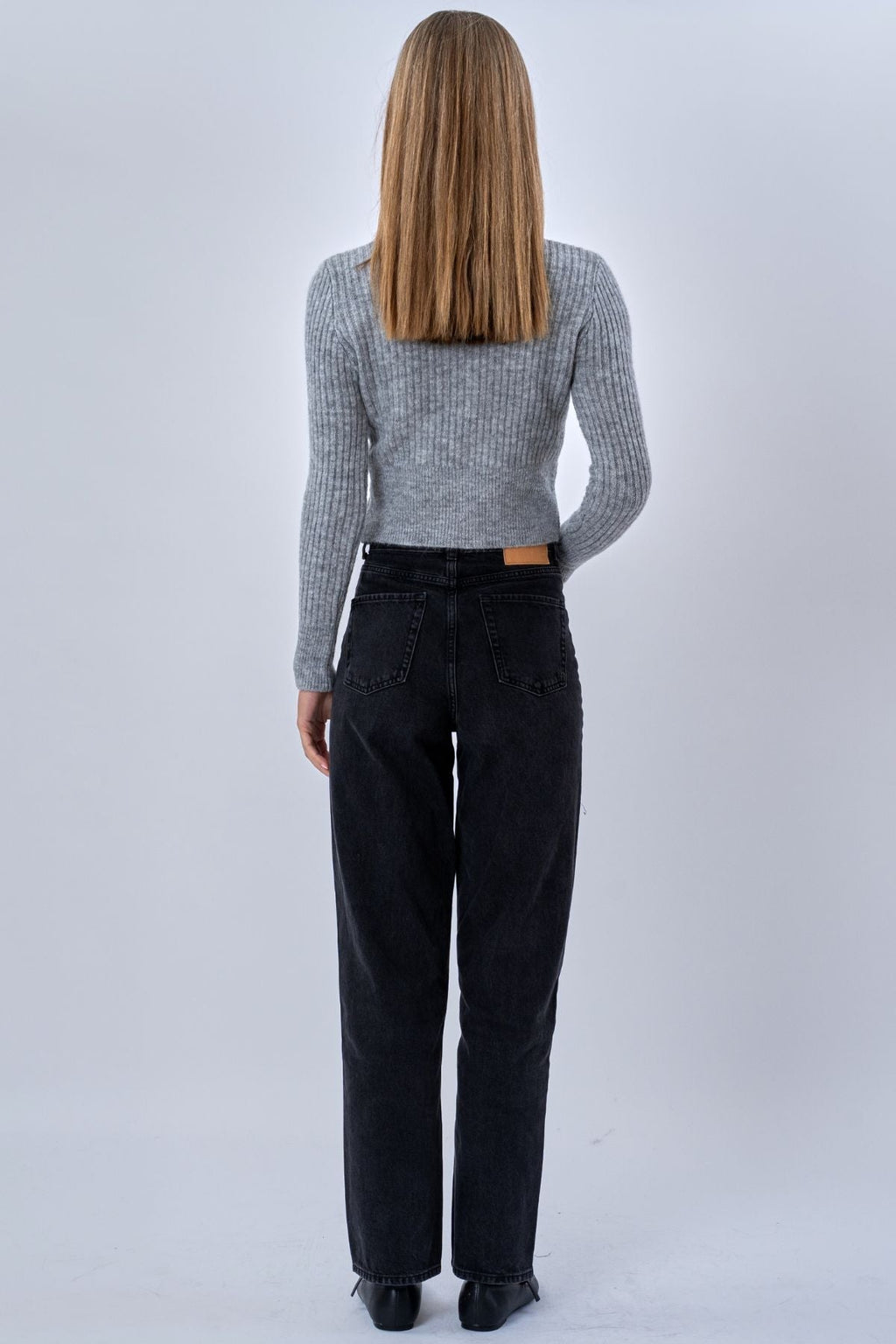 Nova Blouse Knit - Grå