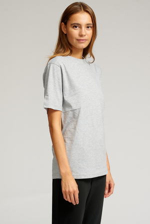 Oversized T-shirt - Grå Melange