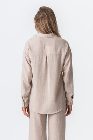 Lilly Bukser + Lilly Skjorte (Sand) – Pakketilbud