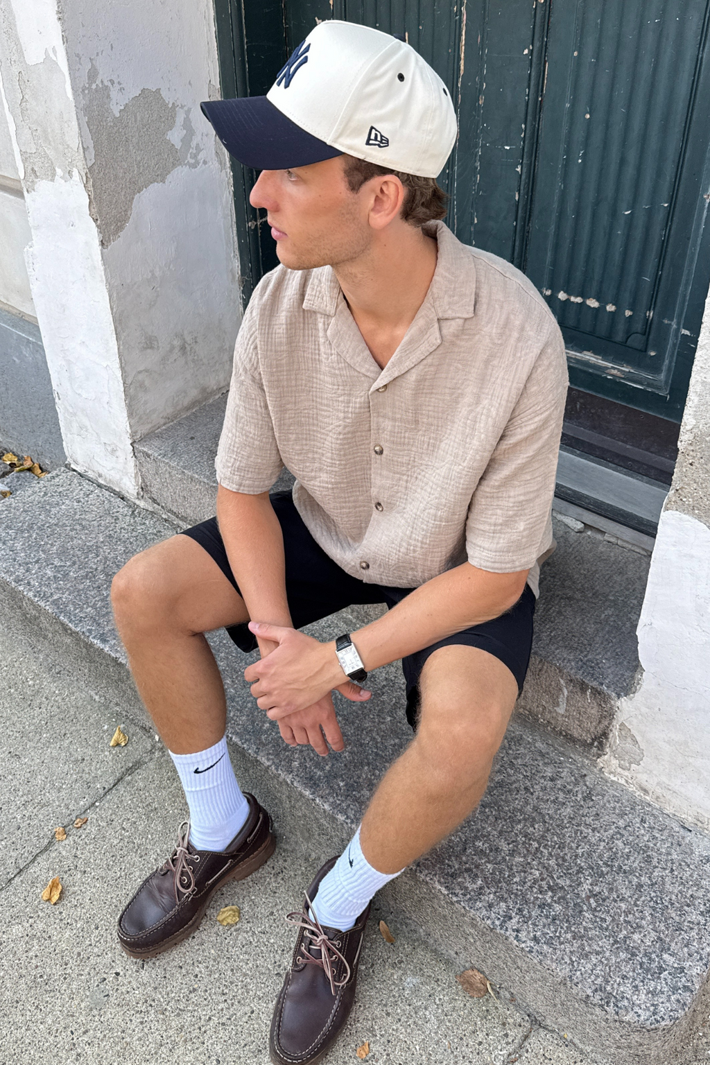 Kortermet Skjorte - Sand