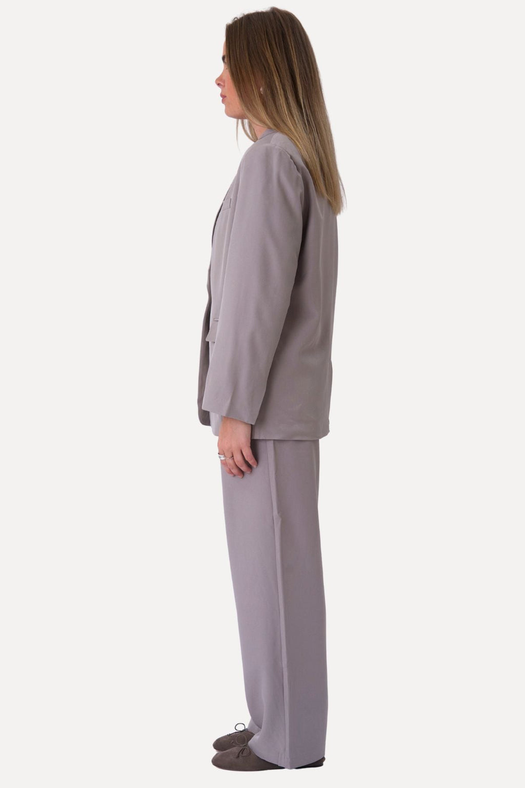 Oversized Blazer - Grå