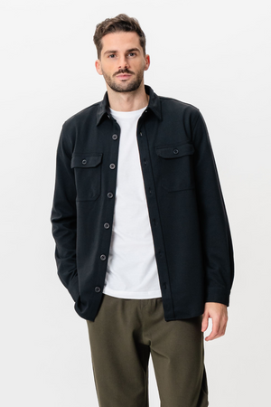 Performance Regular Overshirt - Svart