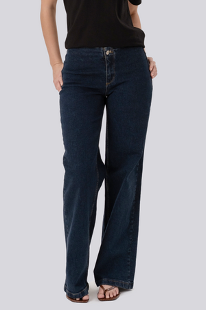 Miley Wide Jeans - Mørkeblå