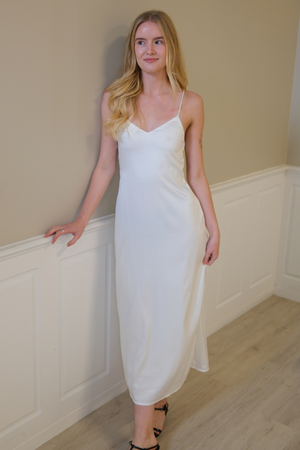 Elina Stroppkjole - Hvit