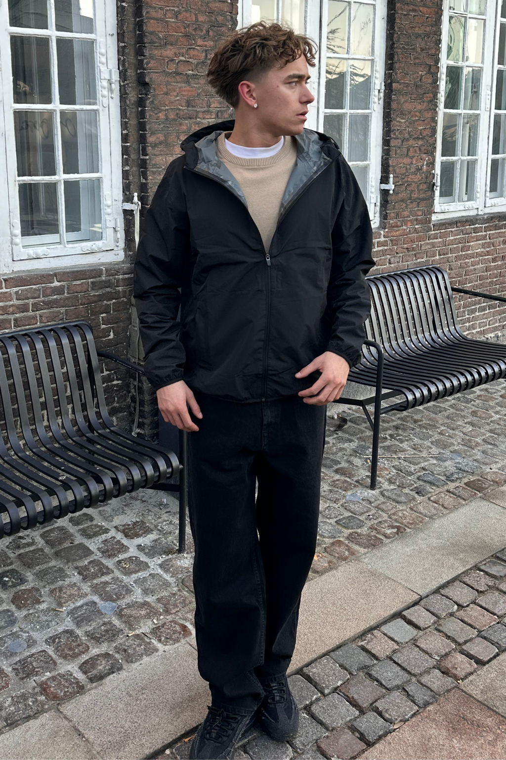 Vindjakke - Svart