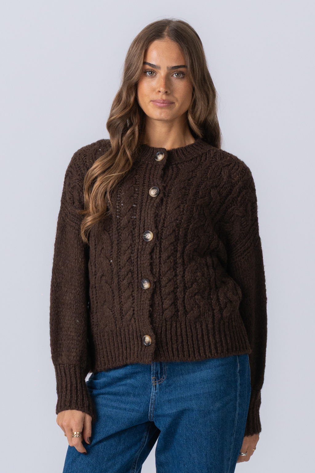 Botton Knit - Brun