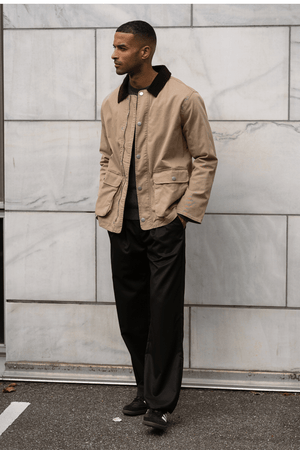 Twill Jakke - Mørk Sand