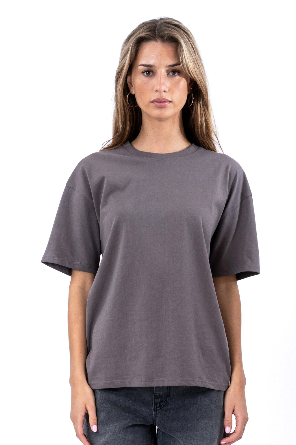 Heavy Boxfit Tee - Mørk Grå