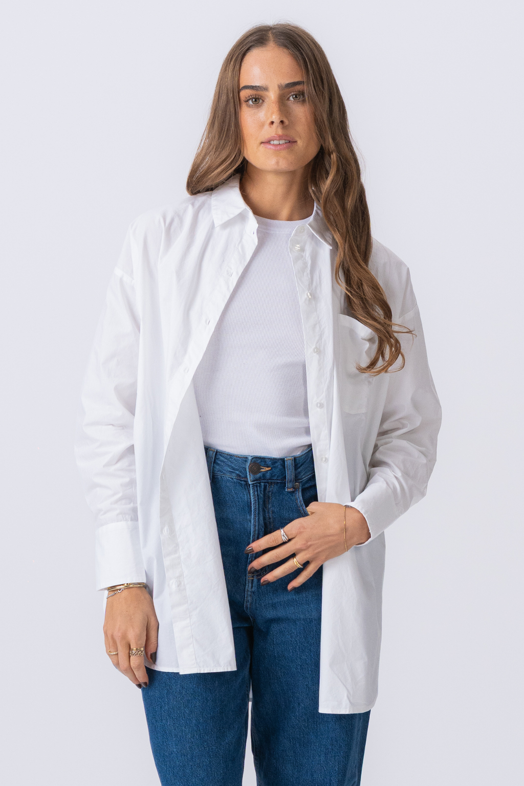 Oversized skjorte - Pakketilbud (2 stk.)