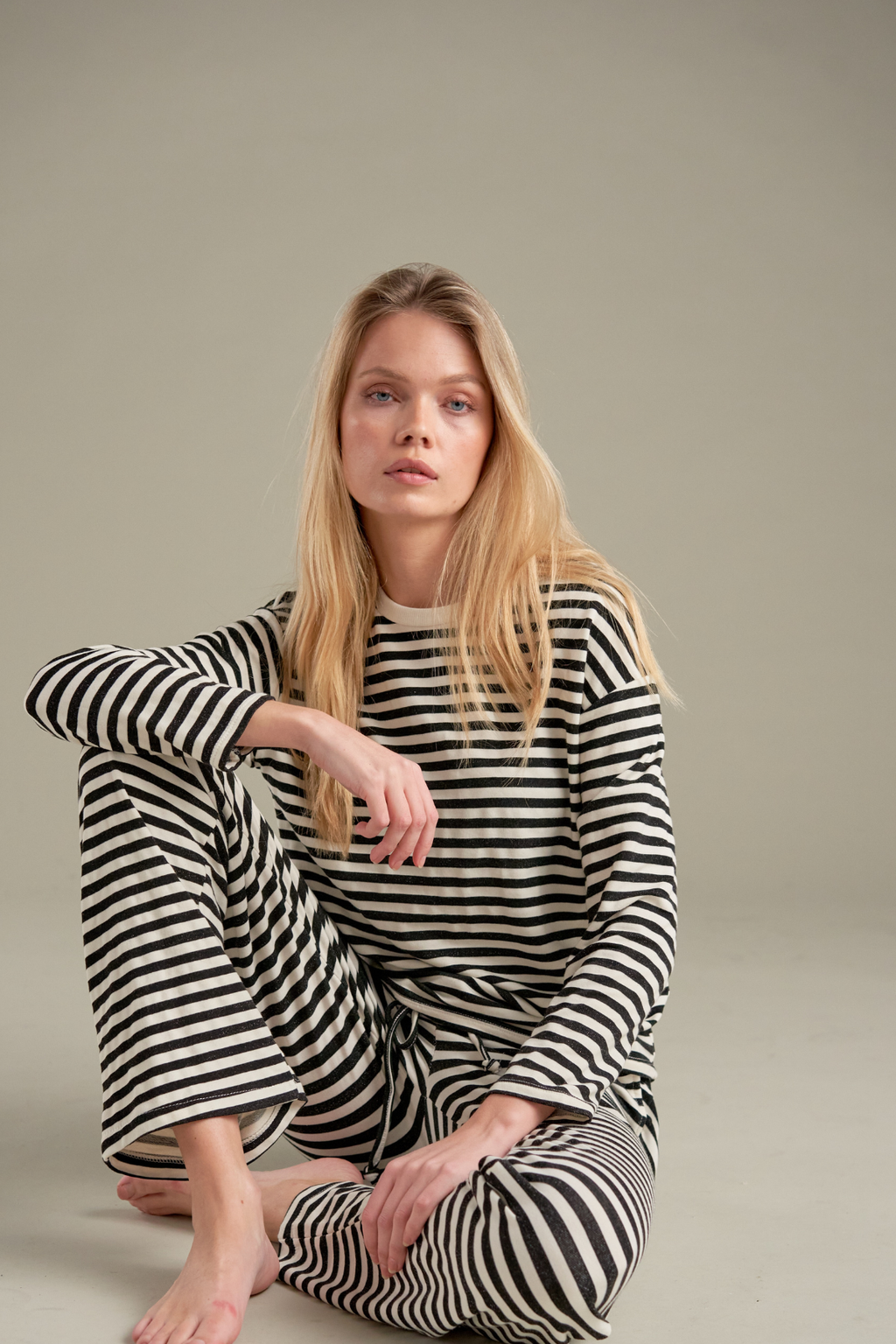 Stripeskjorte - Svart