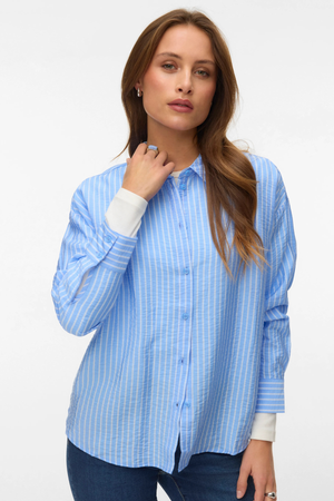 Kaja Ls Skjorte - Vista Blue Sandra