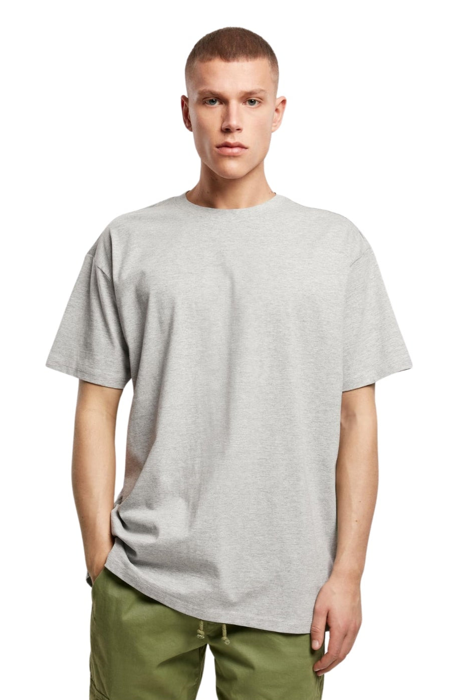 Heavy Oversized T-skjorte - Grå