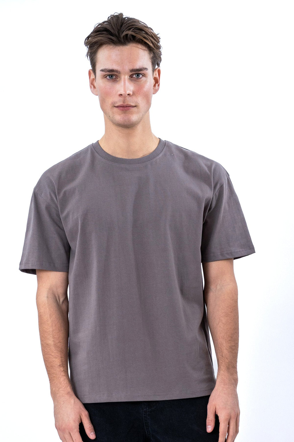 Heavy Boxfit Tee - Mørkegrå