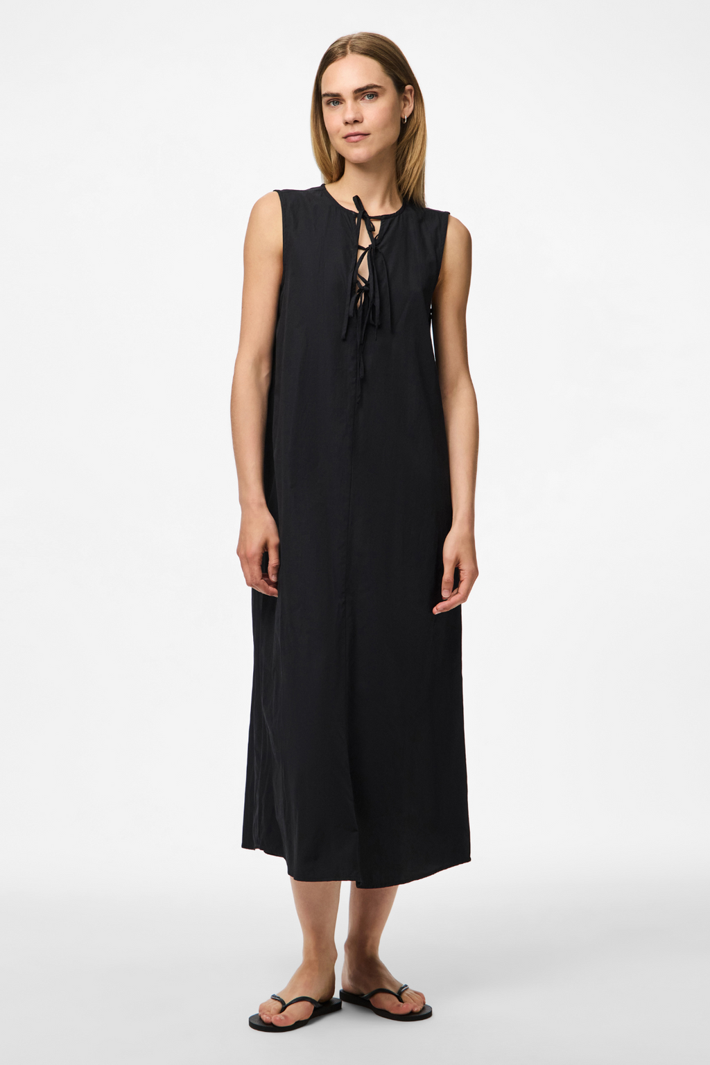Jenna Tie Dress - Black