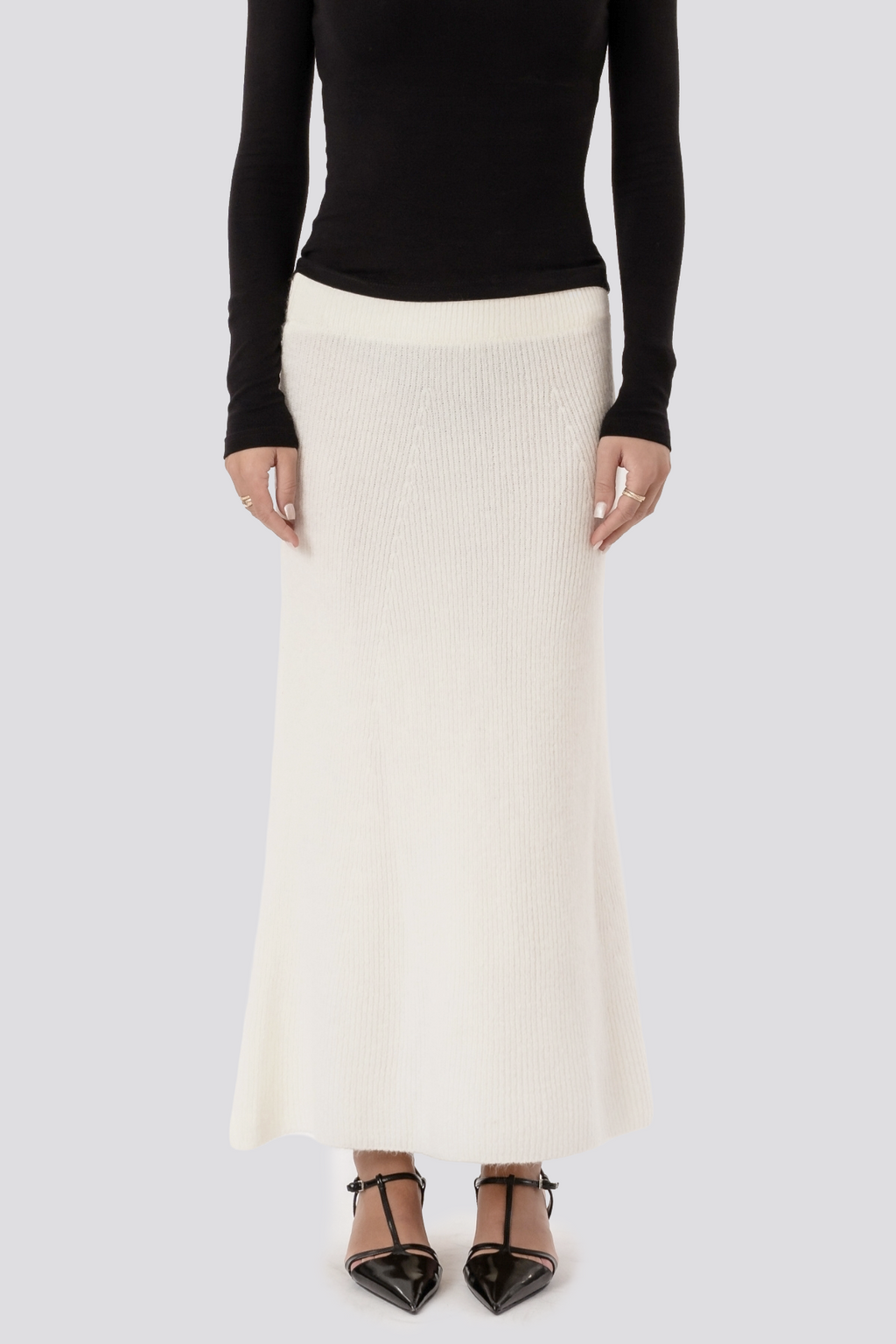 Nova Knit Skirt - Hvit