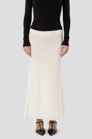 Nova Knit Skirt - Hvit