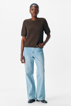 Aggia S/S Strikkegenser - Sjöbrun