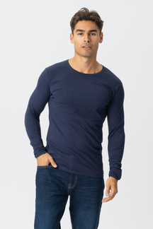 Langermet Muscle T-shirt - Navy