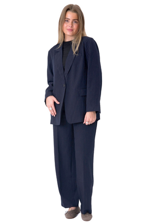 Oversized dress (Navy Pinstripe) - Pakketilbud