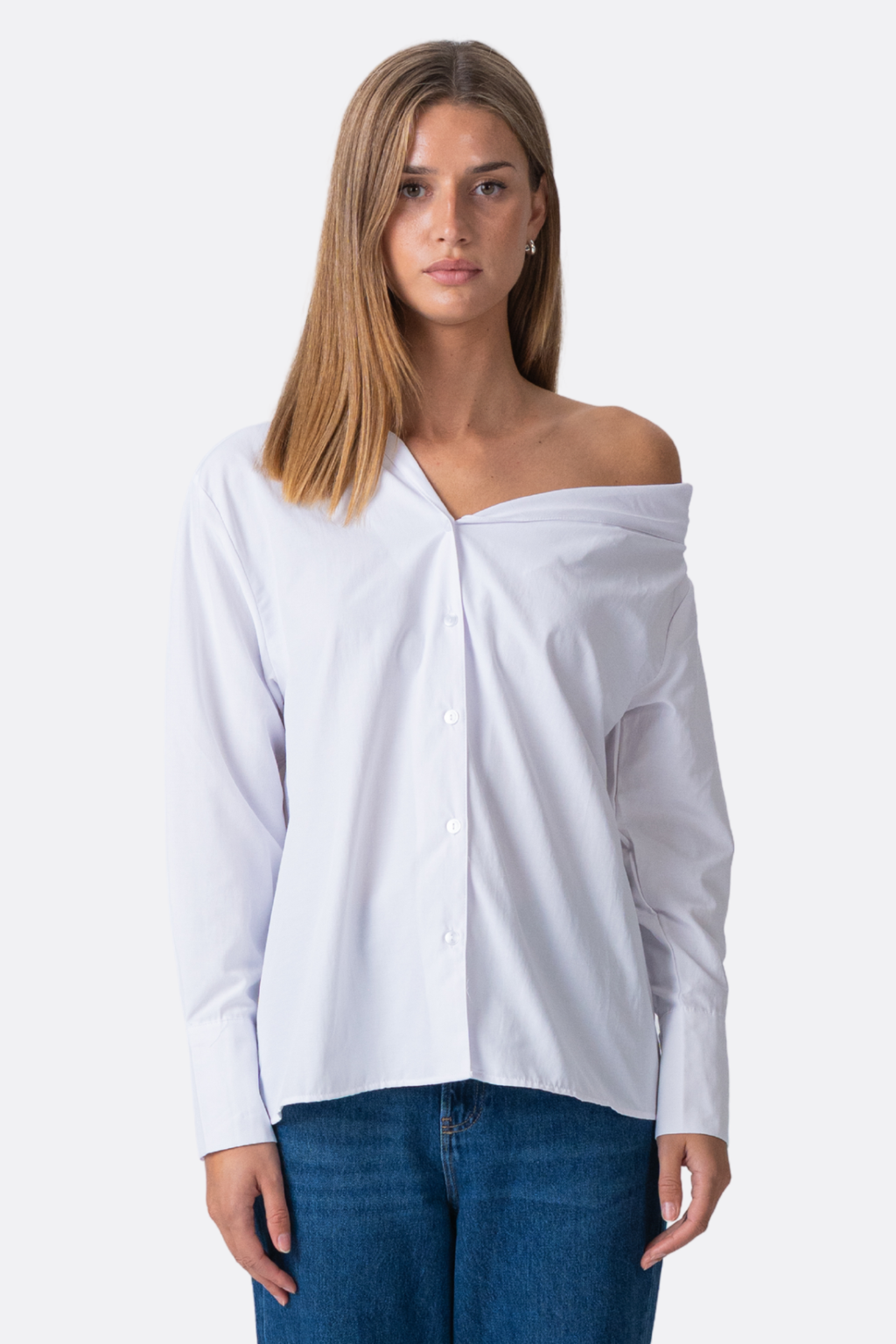 Serena Oversized Skjorte - Hvit