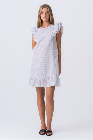 Aila Dress - Snow White / Black