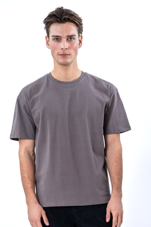 Heavy Boxfit Tee - Mørkegrå