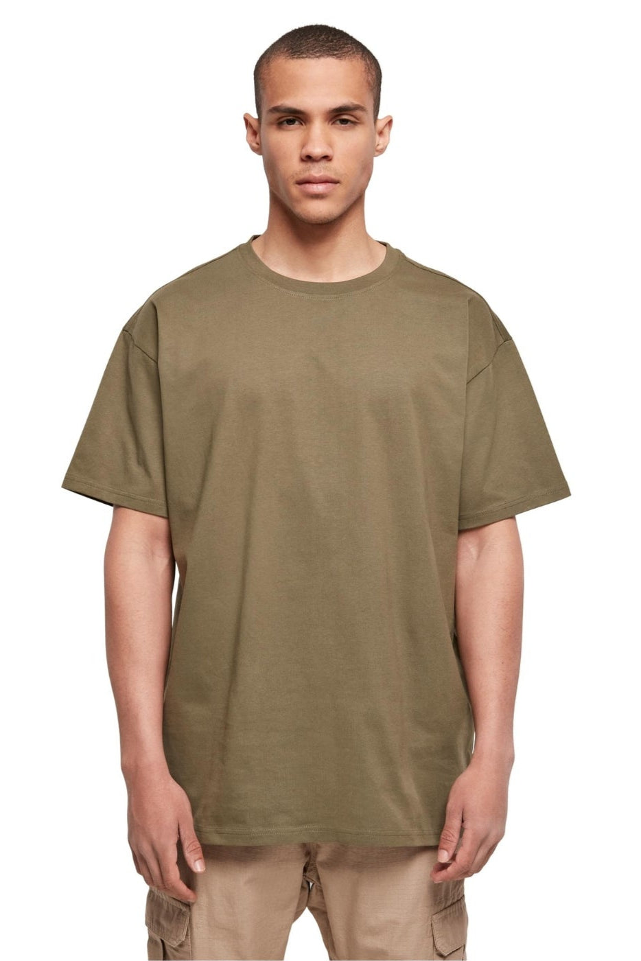 Heavy Oversized T-shirt - Oliven